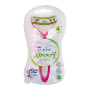 تیغ اصلاح زنانه 3 تیغه مدل Xtreme 3 بسته 4 عددی شیک