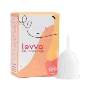 کاپ قاعدگی سفید sensitive سایز کوچک لیوا