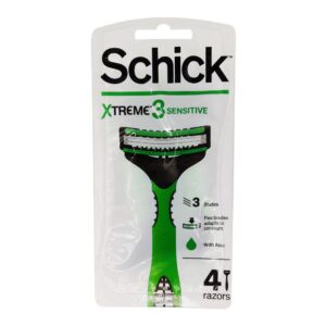 تیغ اصلاح 3 تیغه مدل Xtreme 3 پوست حساس 4 عددی شیک