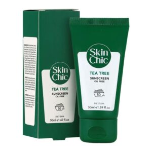ضدآفتاب spf50 حاوی عصاره درخت چای اسکین شیک