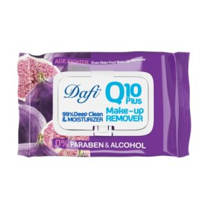 دستمال مرطوب پاک کننده آرایش 50 برگ میوه‌ای دافی