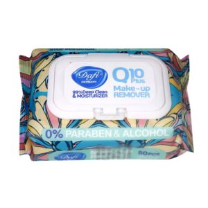 دستمال مرطوب پاک کننده آرایش Q10 پوست حساس دافی