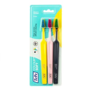 مسواک مدل Selectcolour با برس نرم بسته 3 عددی ته په