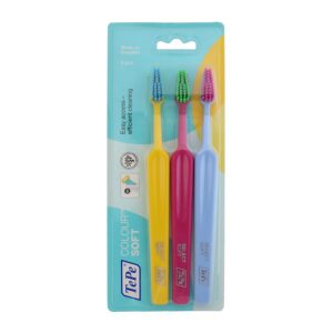 مسواک مدل Selectcolour با برس نرم بسته 3 عددی ته په