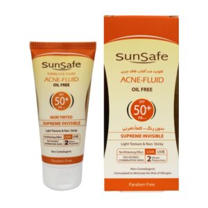 ضد آفتاب فاقد چربی فلوئید آکنئیک +SPF50 سان سیف