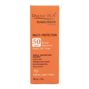 ضد آفتاب رنگی مولتی پروتکشن SPF50 دکتر ژیلا