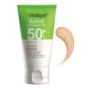 ضد آفتاب اکتی ویت spf 50 بی‌رنگ ویتالیر