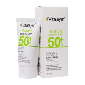ضد آفتاب اکتی ویت spf 50 بی‌رنگ ویتالیر