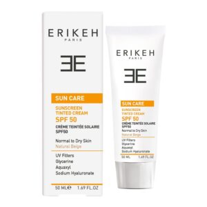 ضد آفتاب رنگی SPF50 پوست خشک و نرمال بژ طلایی اریکه