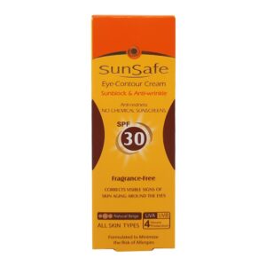 ضد آفتاب و کرم دور چشم بژ طبیعی SPF30 سان سیف