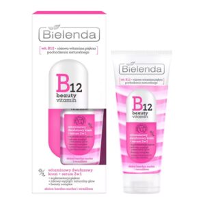 کرم و سرم دو فاز 2 در 1 ویتامین B12 بیوتی روز و شب 450 گرم بی یلندا