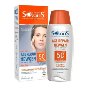 ضد آفتاب فلوئید spf 50 ضدچروک 100 میل آردن سولاریس
