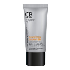 کرم ضدآفتاب پوست نرمال تا خشک بی رنگ SPF50 سی بی