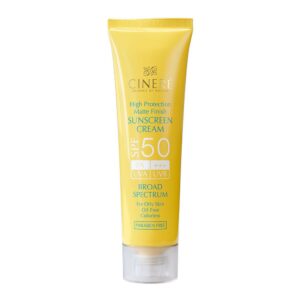 ضد‌ آفتاب بی رنگ پوست‌ چرب و جوش‌دار SPF50 سینره