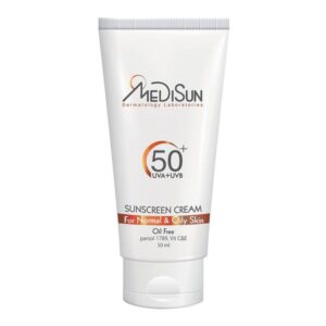 ضد آفتاب بی‌رنگ SPF50 پوست معمولی و چرب مدیسان