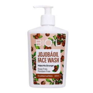 بیول فیس واش کرمی صورت مناسب پوست خشک و نرمال با روغن جوجوبا 380 میل بیول