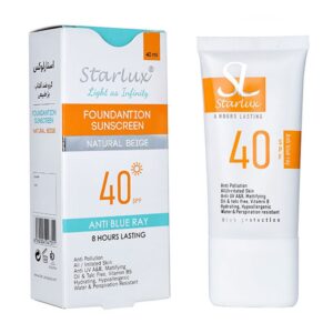 ضد آفتاب بژ طبیعی SPF 40 40 میل استارلوکس