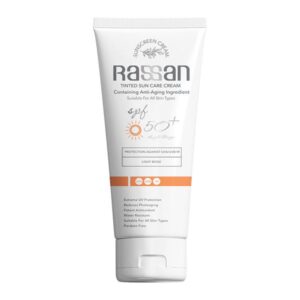 ضد آفتاب مناسب انواع پوست رنگی SPF50 بژ روشن راسن