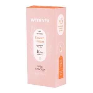 ضد آفتاب کرمی بی رنگ spf 60 ویت یو