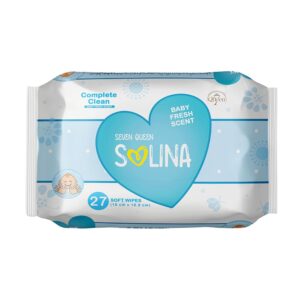 دستمال مرطوب کودک مدل BABY FRESH SCENT بسته 27 عددی سون کوئین