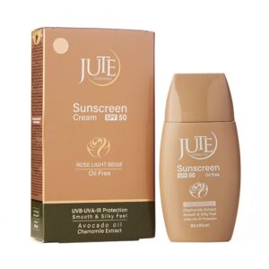 ضد آفتاب رزلایت رنگی بژ خیلی روشن مناسب پوست چرب SPF50 ژوت