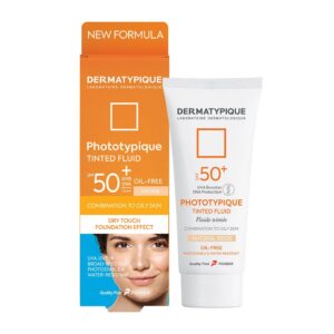 ضدآفتاب رنگی پوست چرب +SPF50 فتوتیپیک بژ روشن درماتیپیک