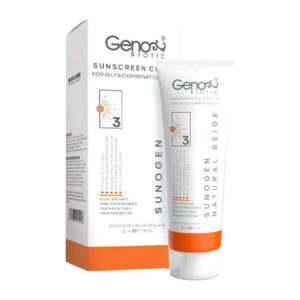 ضد آفتاب رنگ 4 طبیعی پوست چرب SPF50 ژنو