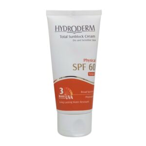 ضد آفتاب فیزیکال رنگی SPF60 هیدرودرم