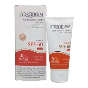 ضد آفتاب فیزیکال رنگی SPF60 هیدرودرم