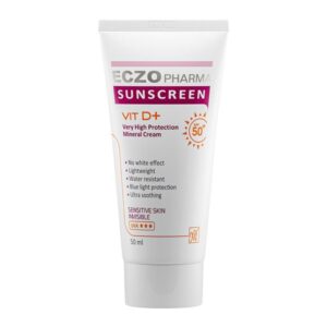 ضد آفتاب بی رنگ پوست حساس اگزو فارما spf50 مای