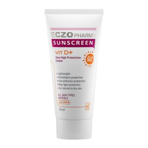 ضد آفتاب بی رنگ انواع پوست اگزو فارما spf50 مای