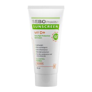 ضد آفتاب بی رنگ سبو فارما spf50 مای