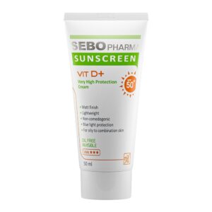 ضد آفتاب بی رنگ پوست چرب سبو فارما spf50 مای