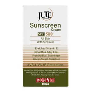 ضد آفتاب پمپی بی‌رنگ +SPF50 انواع پوست 100میل ژوت