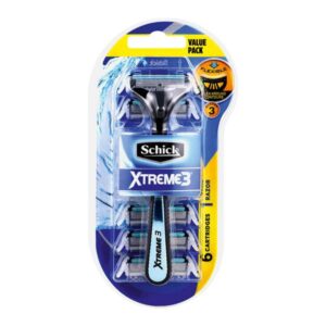 تیغ اصلاح مردانه 3 تیغه مدل Xtreme 3 بهمراه 5 تیغ یدک شیک