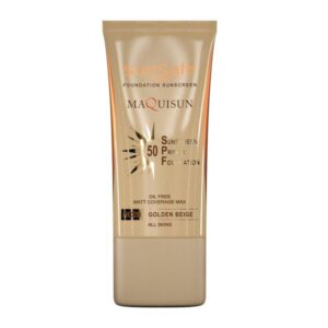 ضد آفتاب کرم‌ پودری بژ طلایی مکی‌ سان SPF50 NC20 سان سیف
