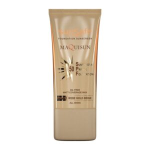 ضد آفتاب کرم ‌پودری رز گلد مکی‌ سان SPF50 NW20 سان سیف