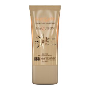 ضد آفتاب کرم ‌پودری رز گلد مکی‌ سان SPF50 NW20 سان سیف