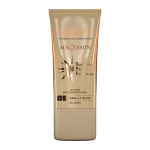 ضد آفتاب کرم‌ پودری بژ وانیلی مکی ‌سان SPF50 N15 سان سیف