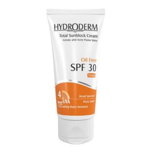ضد آفتاب رنگی فاقد چربی SPF30 بژ تیره هیدرودرم