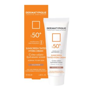 ضد آفتاب رنگی هیدرا پوست خشک +SPF50 رز بژ درماتیپیک