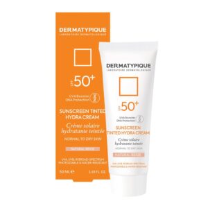 ضد آفتاب رنگی هیدرا پوست خشک +SPF50 رز بژ درماتیپیک