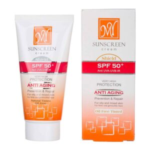 ضد آفتاب و ضد چروک رنگی فاقد چربی +SPF50 مای