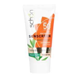 ضد آفتاب دابل شیلد رنگی عصاره چای سبز +SPF50 طبیعی شون