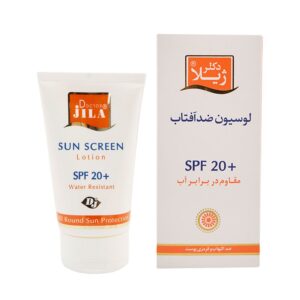 لوسیون ضد آفتاب بی‌رنگ SPF20 دکتر ژیلا