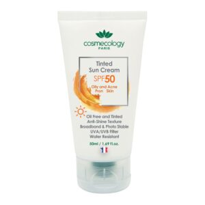 ضد آفتاب رنگی SPF50 فاقد چربی 50 میل کاسمکولوژی