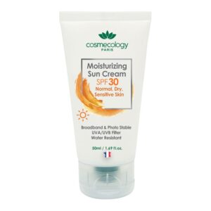 ضد آفتاب بی رنگ SPF30 پوست خشک و حساس 50 میل کاسمکولوژی
