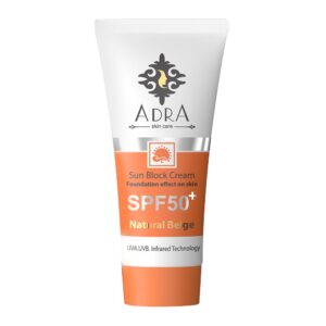 ضد آفتاب رنگی SPF50 بژ طبیعی آدرا