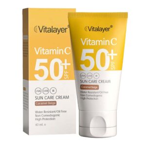 ضد آفتاب حاوی ویتامین C با +SPF50 بژ روشن ویتالیر