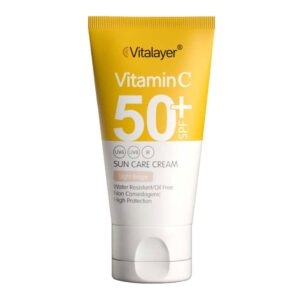 ضد آفتاب حاوی ویتامین C با +SPF50 بژ روشن ویتالیر